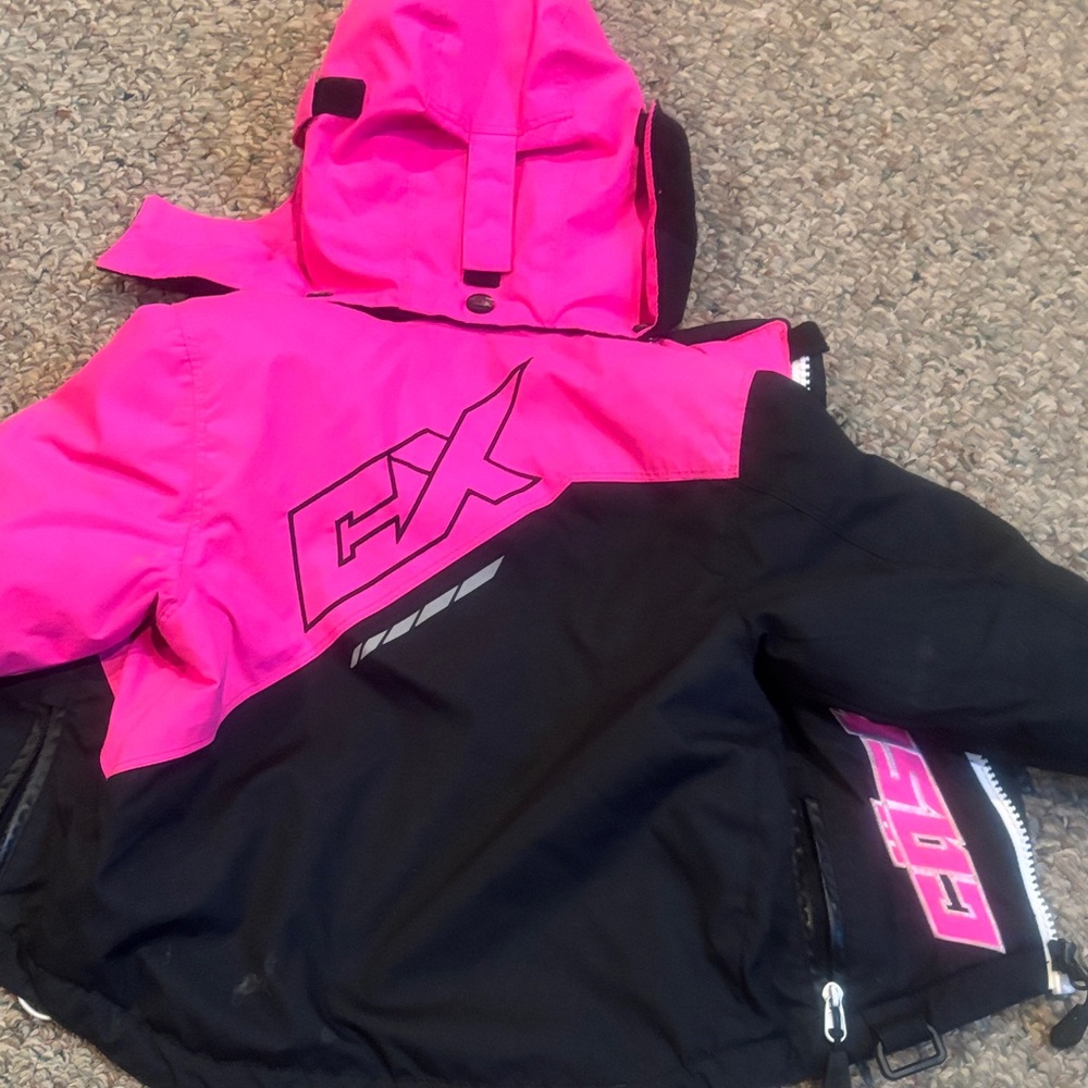 Kids Pink and black Castle X jacket 2T